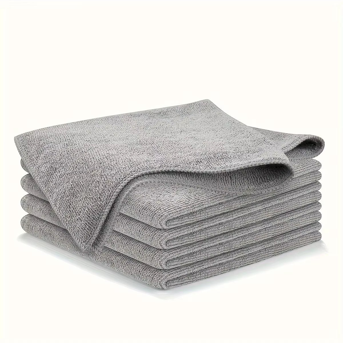 5/10/20Pcs Kitchen Towel, Ultra-Fine Fiber Light Gray Cleaning Cloth Set, Absorbent, Soft and Stain-Removing Cloth