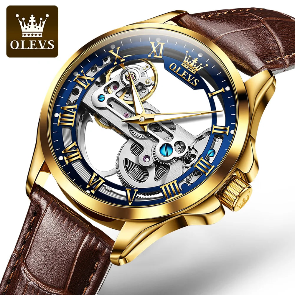Gentleman's Luxury Watch Chronograph, Leather strap