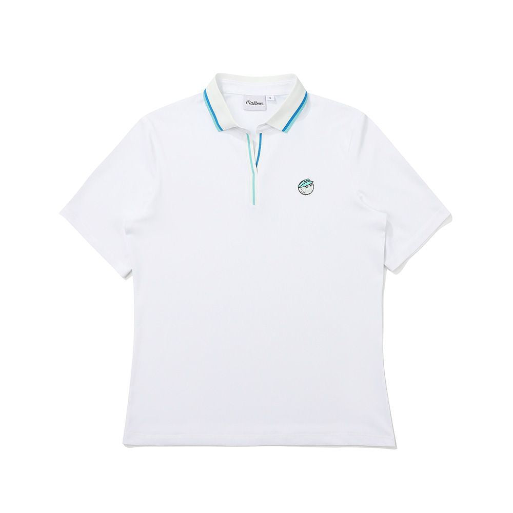 MALBON Golf Women's Short Sleeve T-Shirt Golf Outdoor Sports Lightweight, Breathable, Slim Fashion