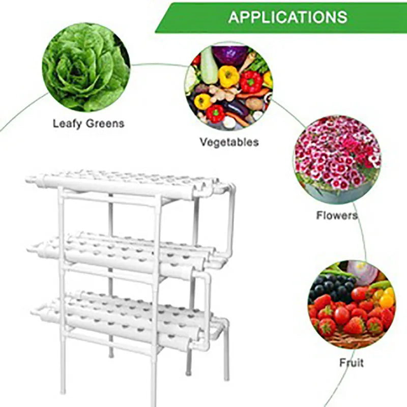 Greenhouse Soilless Hydroponic System Equipment Indoor Vegetable Flower Pot Vegetable Planting Balcony Modular Vertical Garden