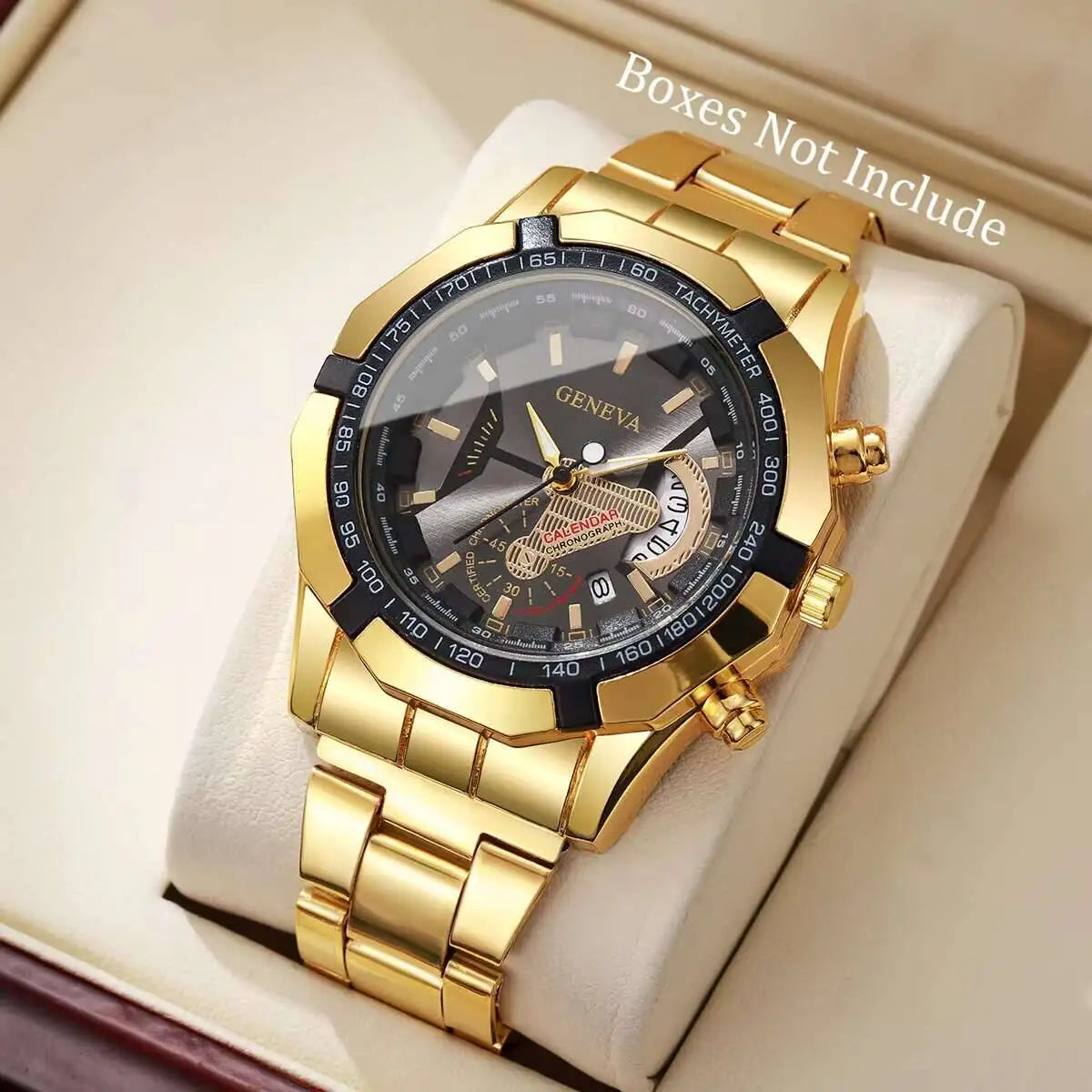 Stunnig Men Watches Fashion Large Dial Calendar Quartz Watch