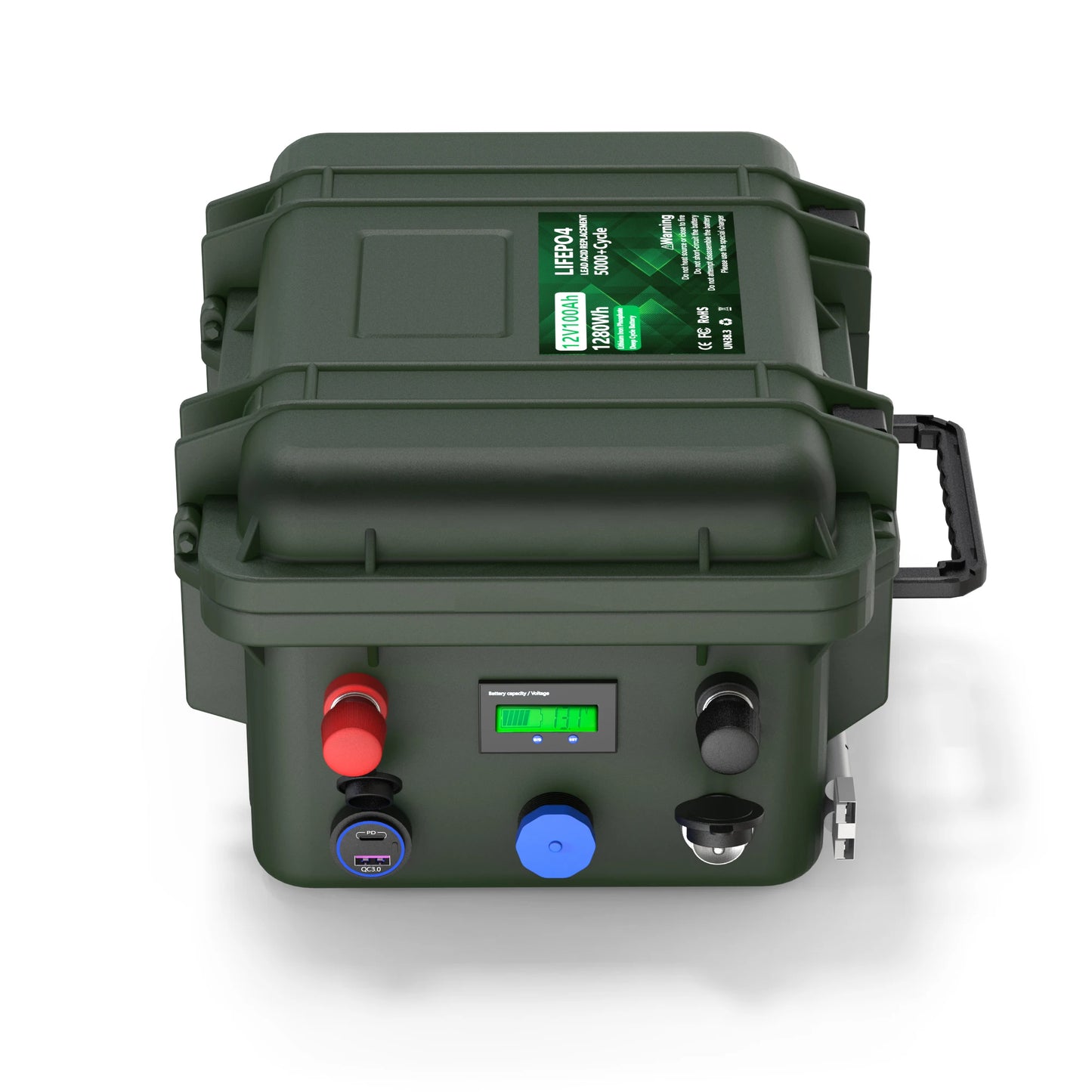LiFePO4 12V 100AH 140AH 200AH Battery Pack 12.8V Lithium Battery 6000+ Cycles With Bluetooth