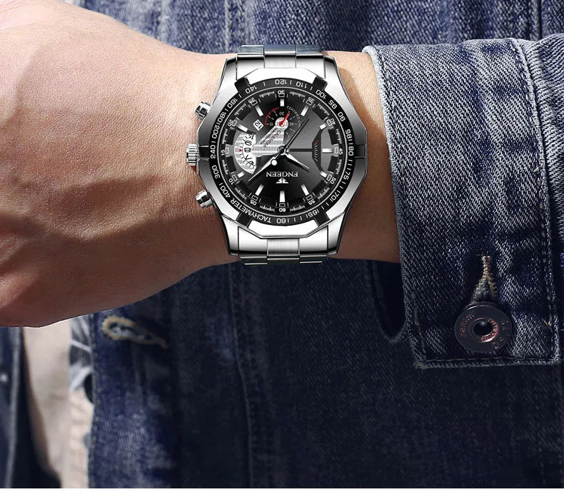 2024 Luxury Men's Watch Quartz Sports Chronograph