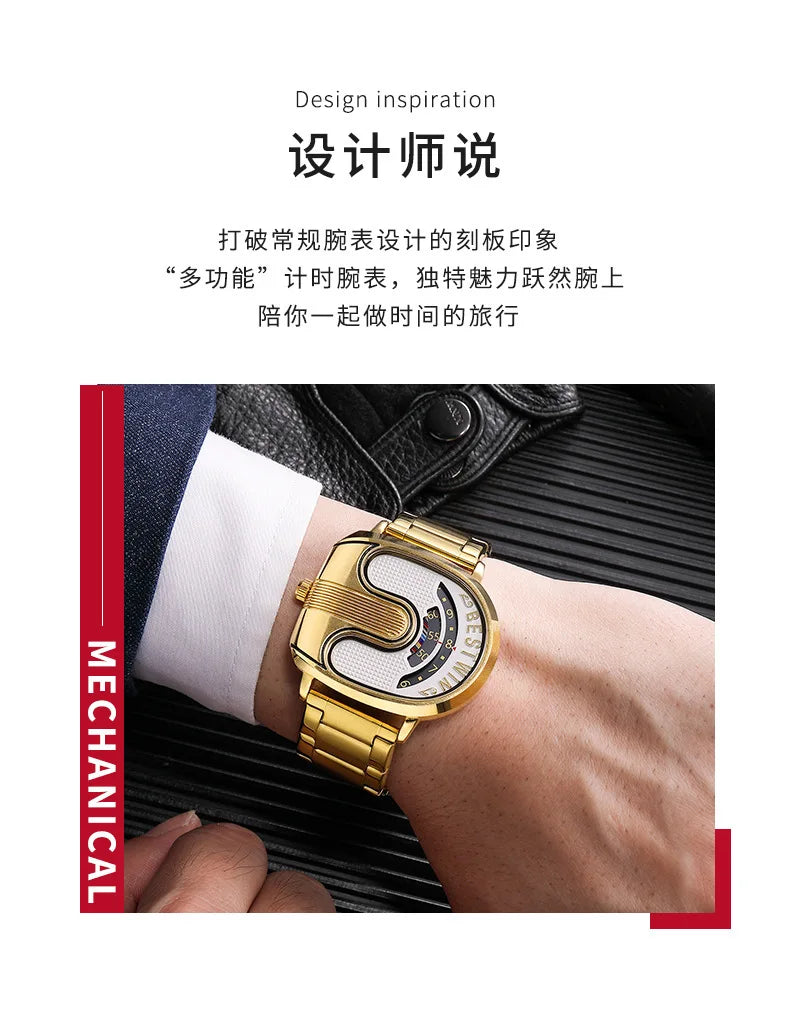 Men's Quartz Unique Design Watch