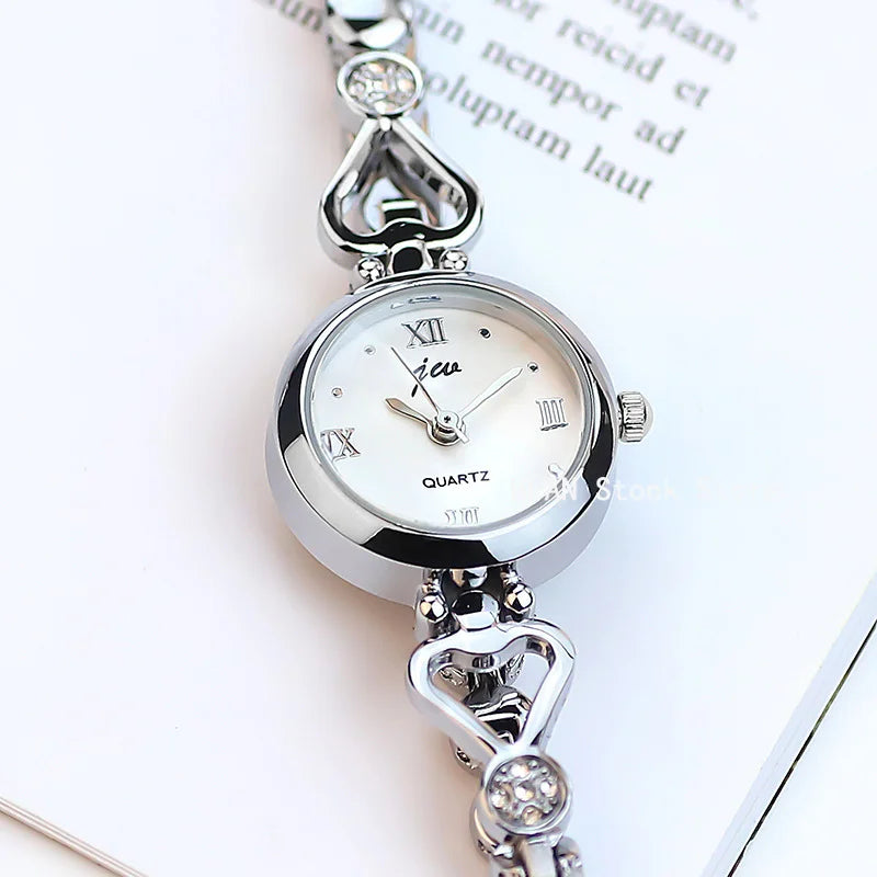 Luxury Women's Watches Simple Quartz Wristwatches Small Dial Watches Bracelet