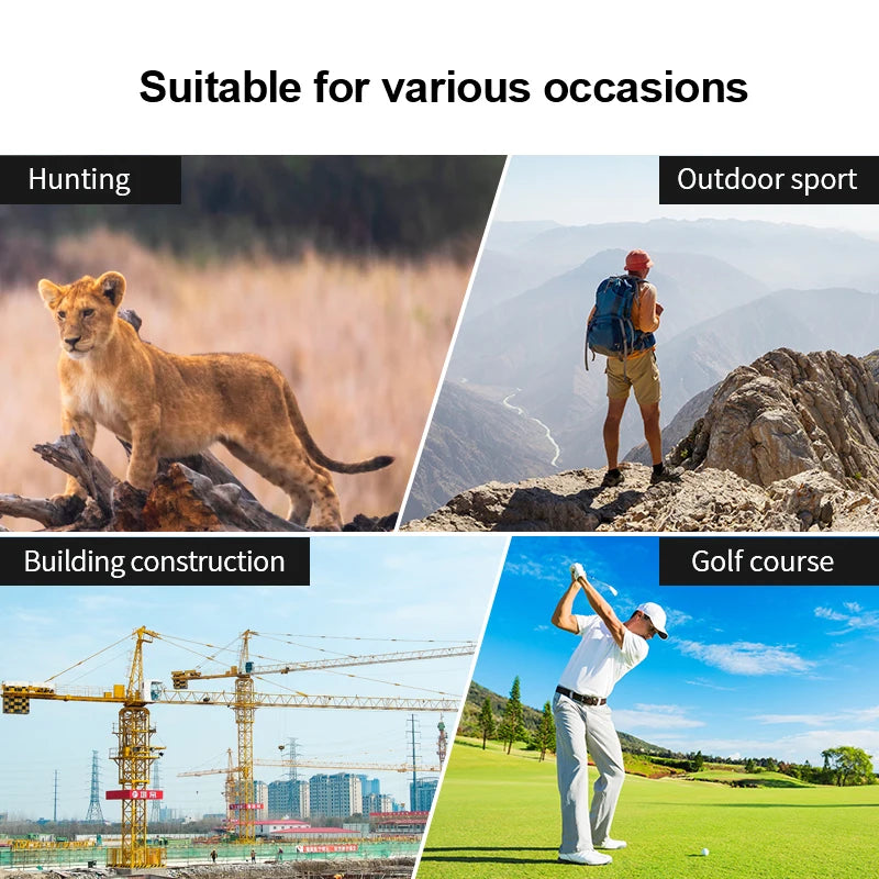 Nohawk 600M 1000Y Golf Laser Rangefinder for Hunting Range Finder With Slope Compensation for Golfer Monoculars Distance Meter
