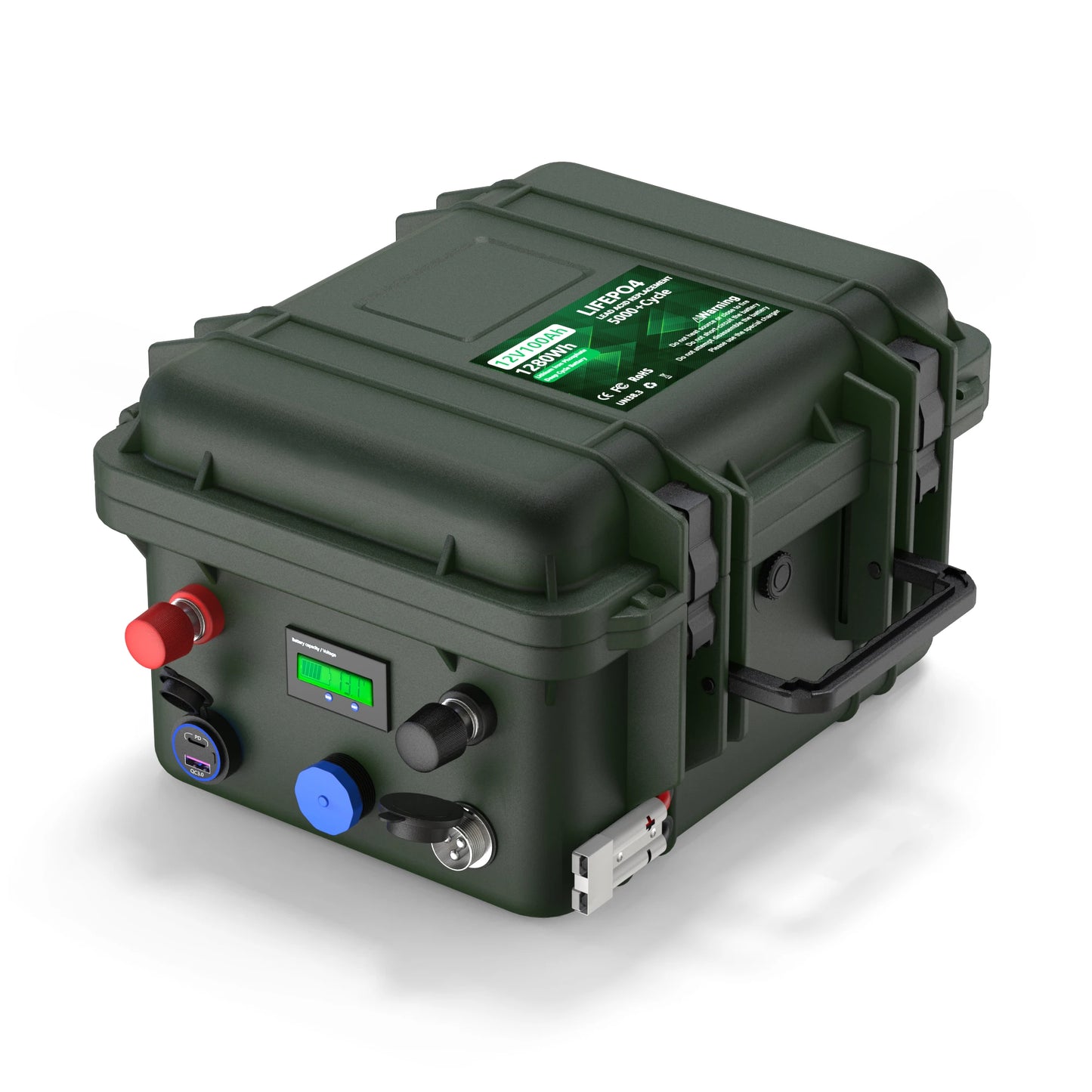 LiFePO4 12V 100AH 140AH 200AH Battery Pack 12.8V Lithium Battery 6000+ Cycles With Bluetooth