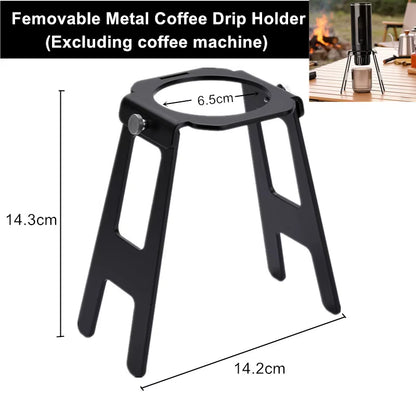Wireless Electric Espresso Coffee Machine for Car & Home Camping Portable Coffee Maker 2-In-1 Capsule Powder Travel Coffee Maker