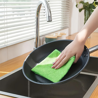 Microfiber Cleaning Cloth Pack - Multipurpose Towel for Home & Kitchen Use, Durable & Absorbent, Ideal for Living Room, Bedroom, Bathroom & Furniture, Effortlessly Removes Stains & Grease, Essential Cleaning Supplies Christma