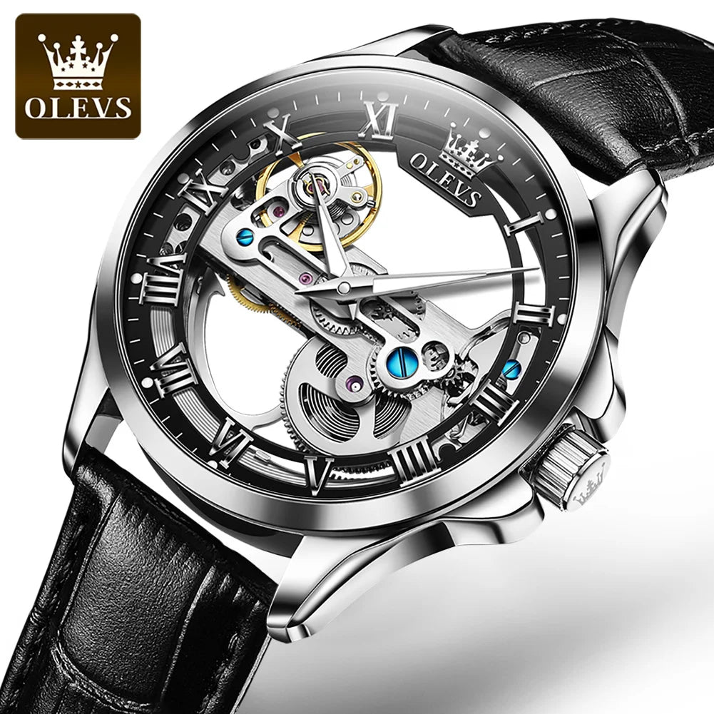 Gentleman's Luxury Watch Chronograph, Leather strap