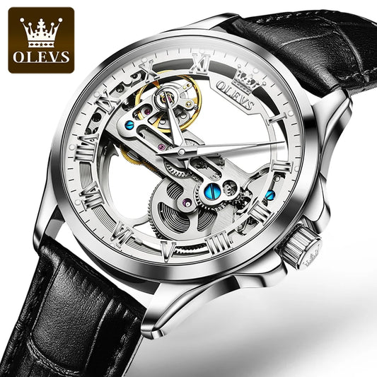Gentleman's Luxury Watch Chronograph, Leather strap