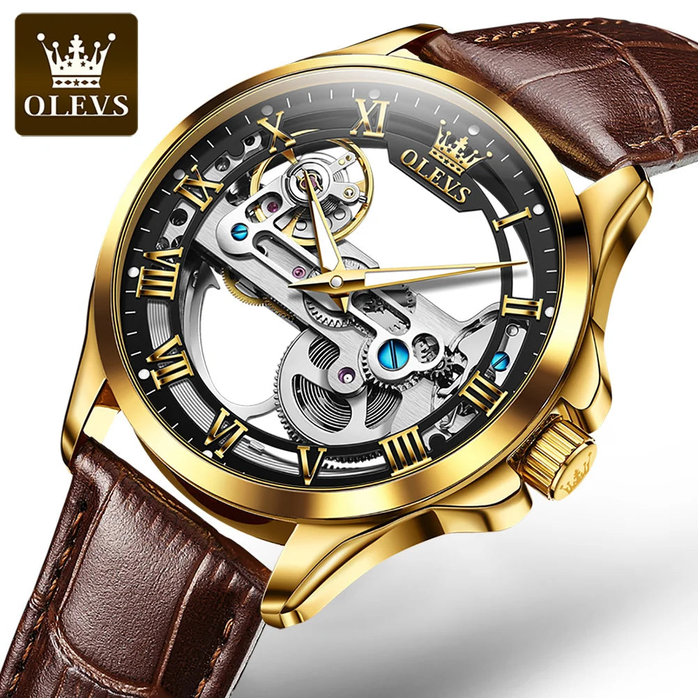 Gentleman's Luxury Watch Chronograph, Leather strap