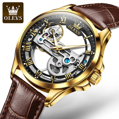 Gentleman's Luxury Watch Chronograph, Leather strap