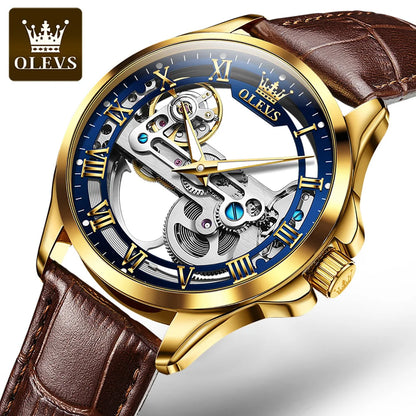 Gentleman's Luxury Watch Chronograph, Leather strap