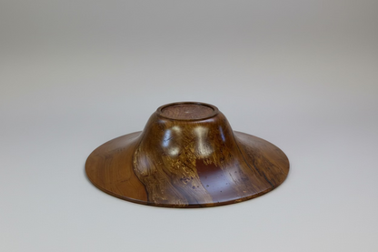 Hand‑Turned 10" Cherry Wood Bowl – Artisan Crafted, Natural Grain Finish