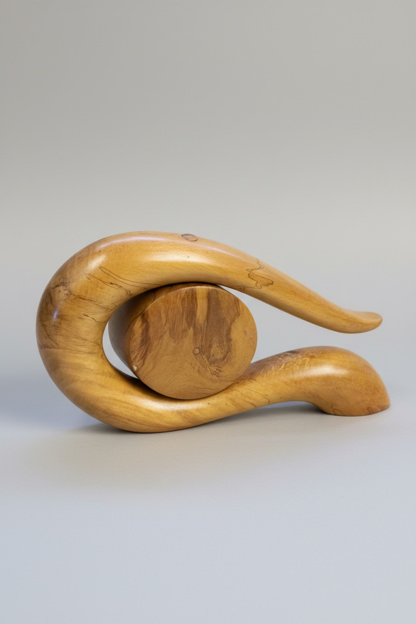 Handcrafted Wooden Clock in Spalted Beech