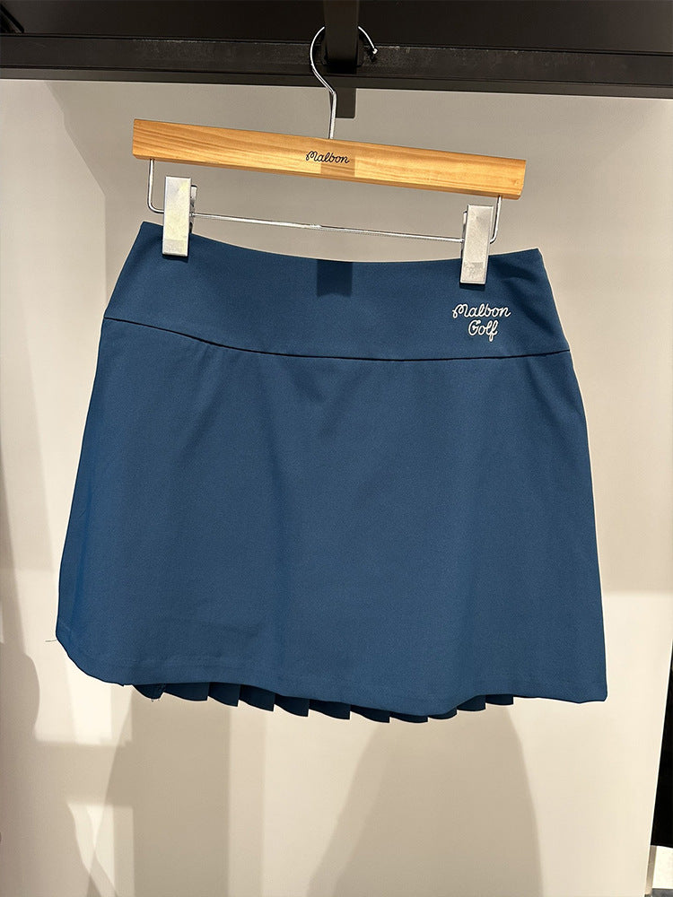 MALBON GOLF original single golf ladies pleated skirt leisure versatile fashion
