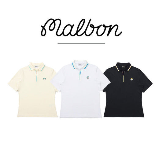 MALBON Golf Women's Short Sleeve T-Shirt Golf Outdoor Sports Lightweight, Breathable, Slim Fashion