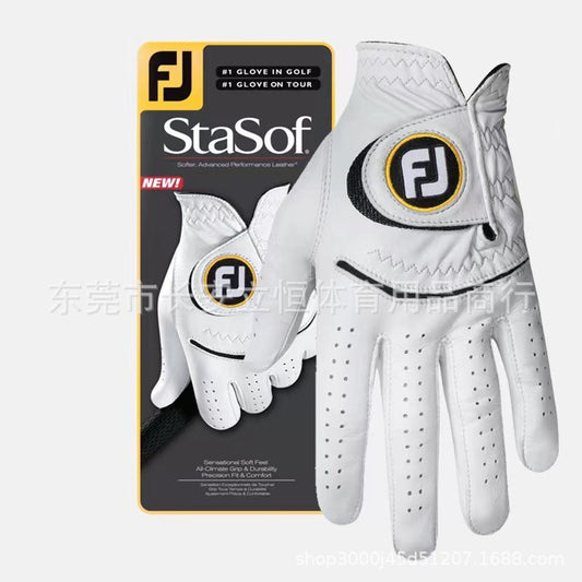 Footjoy StaSof Golf Men's Gloves Full Leather Genuine Leather Grip Good Lambskin