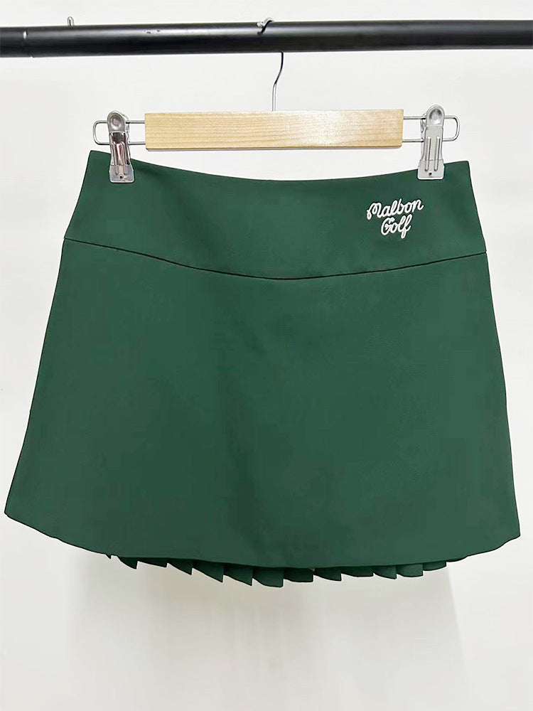 MALBON GOLF original single golf ladies pleated skirt leisure versatile fashion