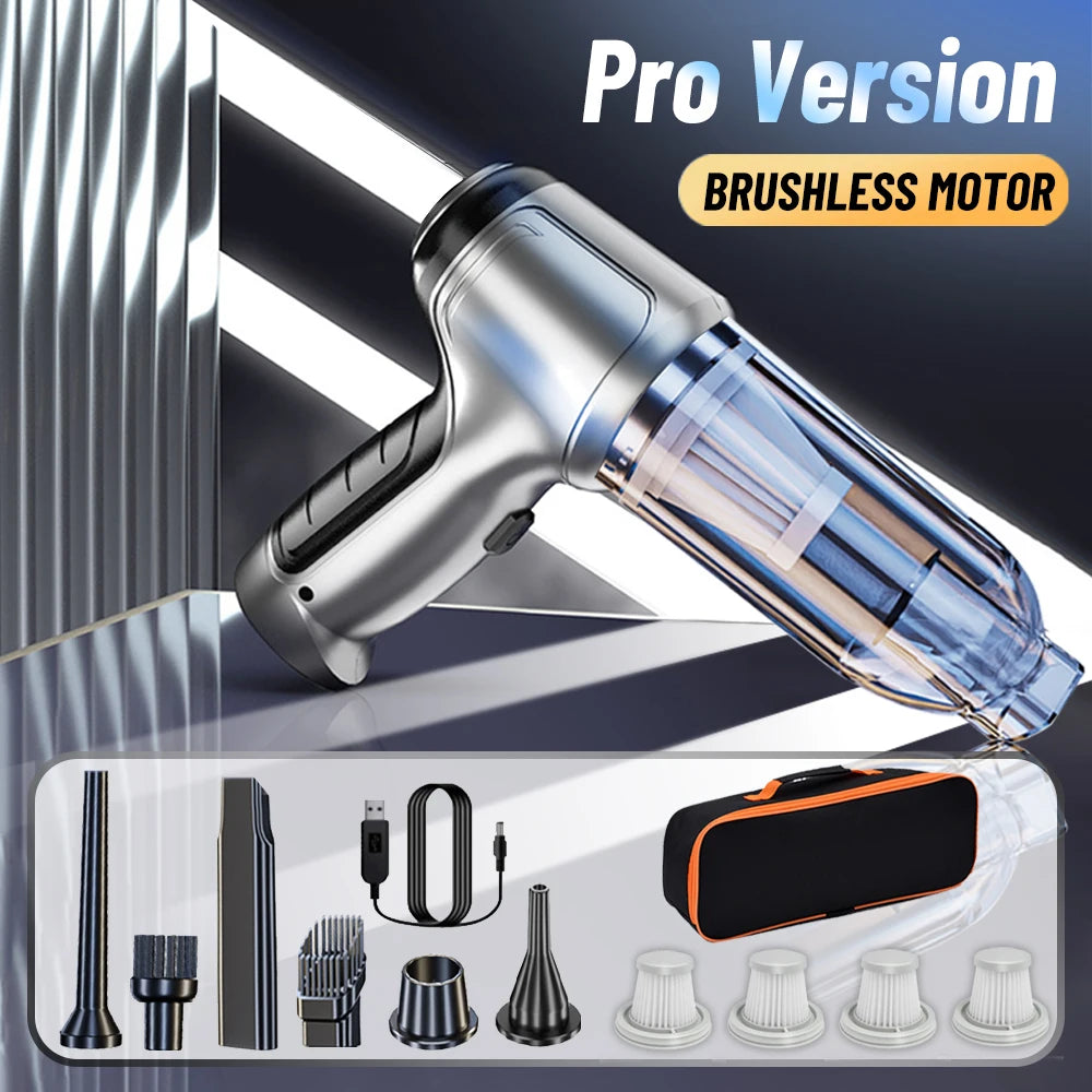 Car Vacuum Cleaner 95000PA Wireless Portable Vacuum Cleaner For Car Home Strong Suction Handheld 2 in 1 Vacuum Cleaner Blower