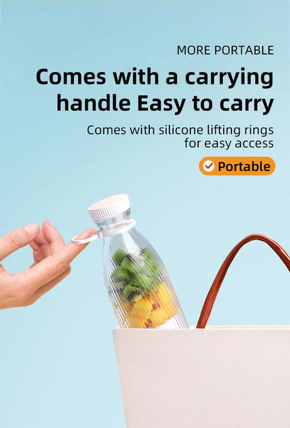 Portable Electric Juicer Cup 6 Blades Blender Milkshake Machine USB Fruit Milk Mixing Tool Mini Fresh Juice Blender Sport Bottle