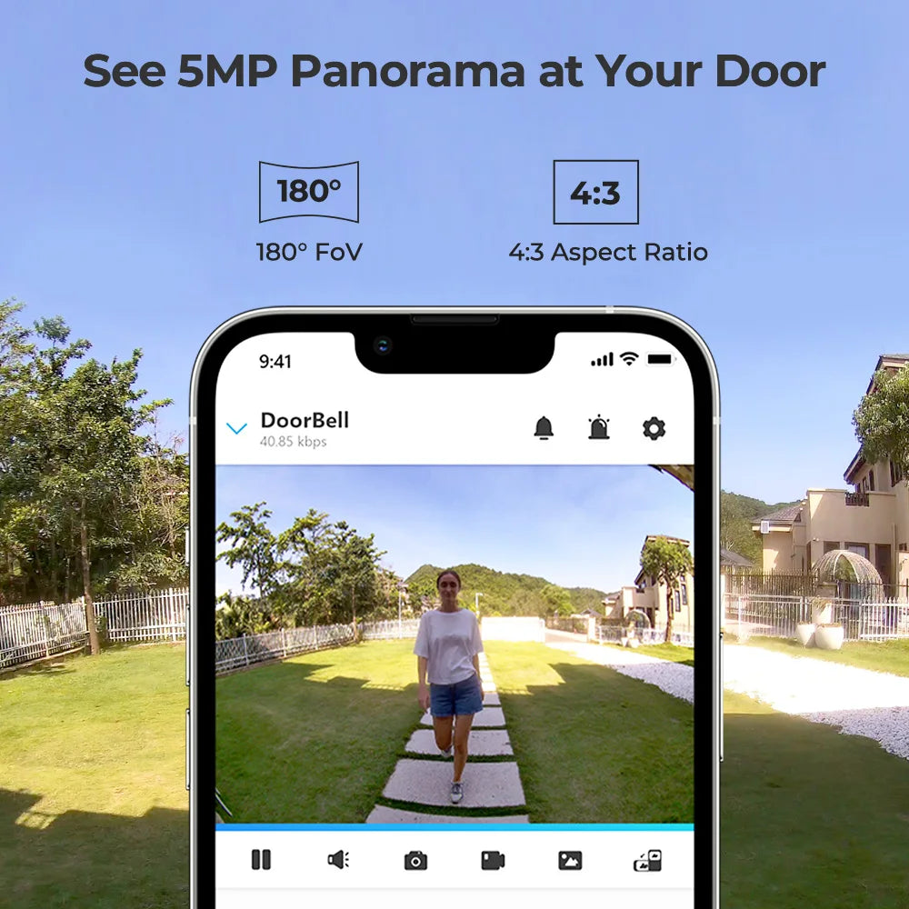 Reolink 2K+ WiFi Video Doorbell Smart  - supports Alexa