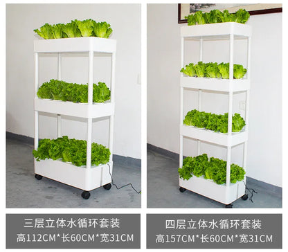 Greenhouse Soilless Hydroponic System Equipment Indoor Vegetable Flower Pot Vegetable Planting Balcony Modular Vertical Garden