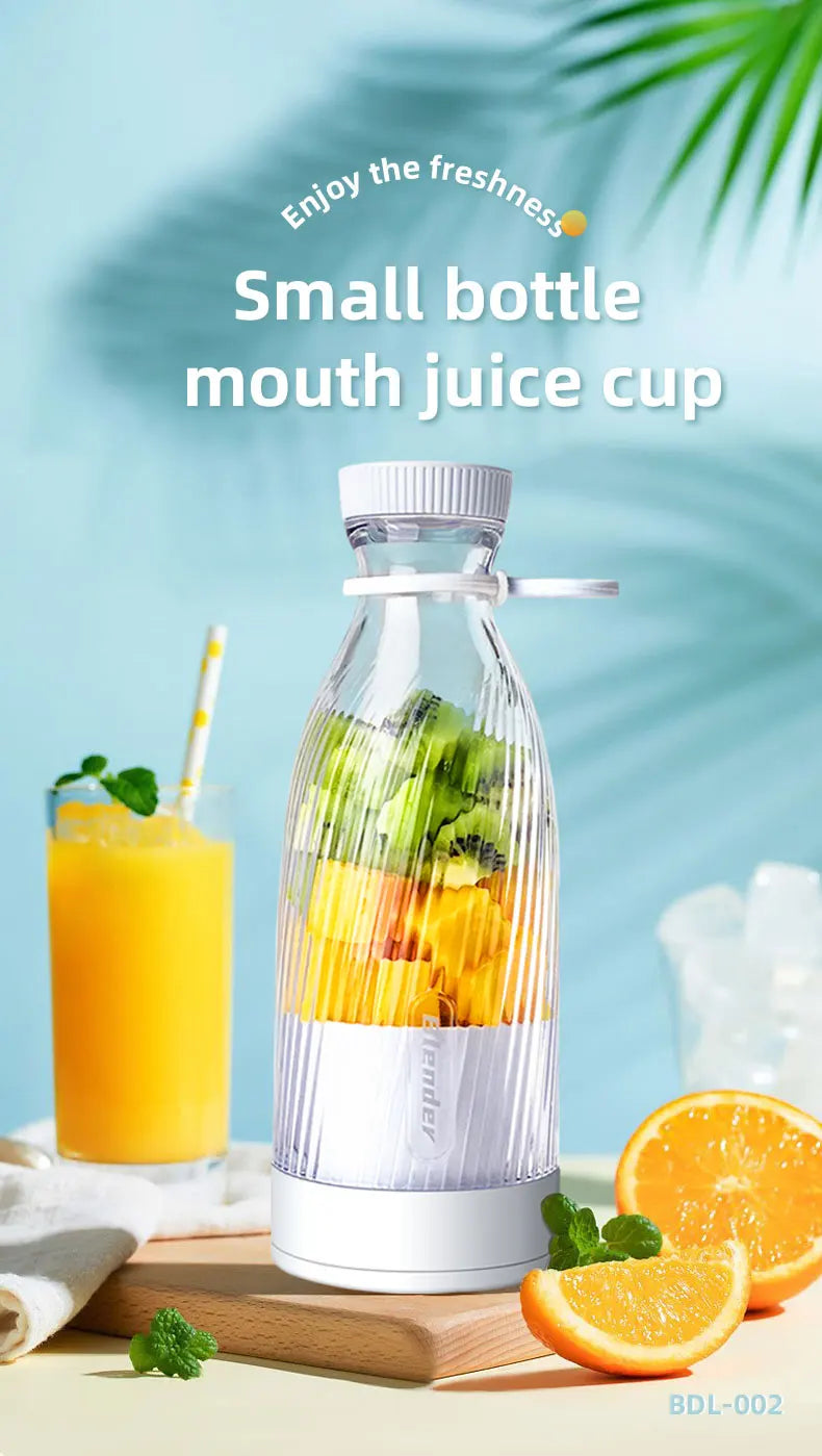 Portable Electric Juicer Cup 6 Blades Blender Milkshake Machine USB Fruit Milk Mixing Tool Mini Fresh Juice Blender Sport Bottle