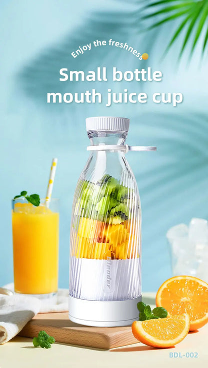 Portable Electric Juicer Cup 6 Blades Blender Milkshake Machine USB Fruit Milk Mixing Tool Mini Fresh Juice Blender Sport Bottle