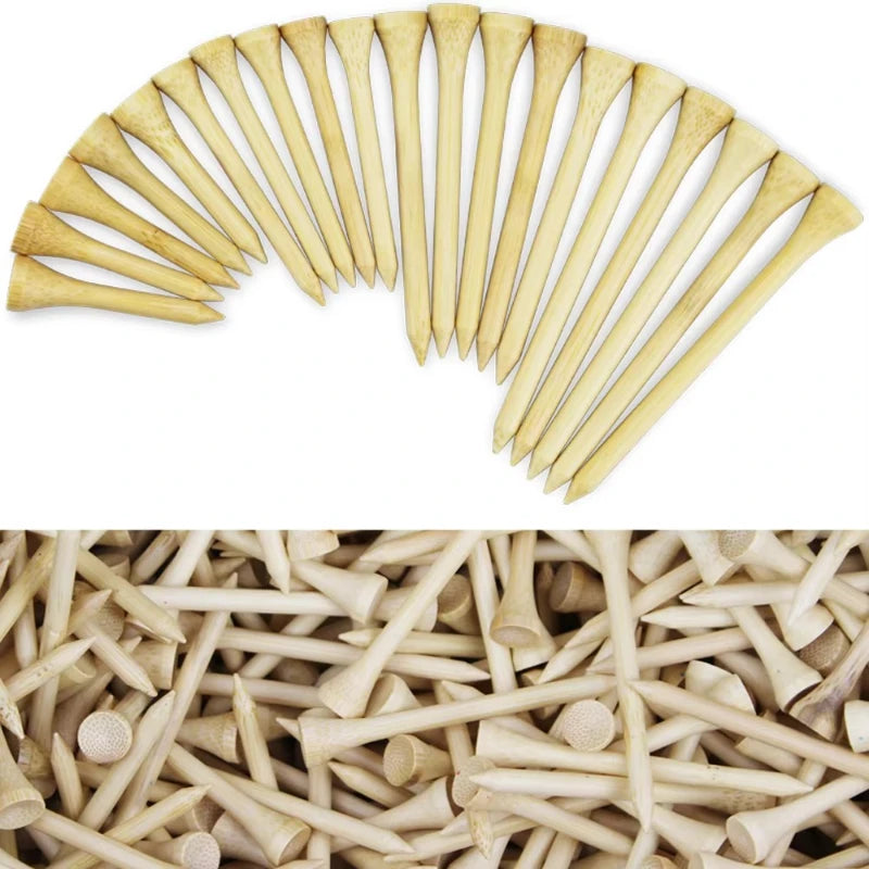 100Pcs Pack Golf Tees 4 Sizes Wooden Golf Tees