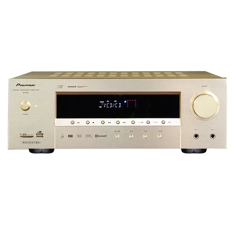 5.1 Channel Home Theater High Power Supports Fiber Coax TV Dual Microphone Bluetooth 5.0 HDMI 4K USB Karaoke Audio Amplifier