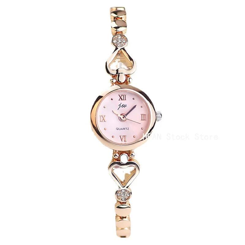 Luxury Women's Watches Simple Quartz Wristwatches Small Dial Watches Bracelet