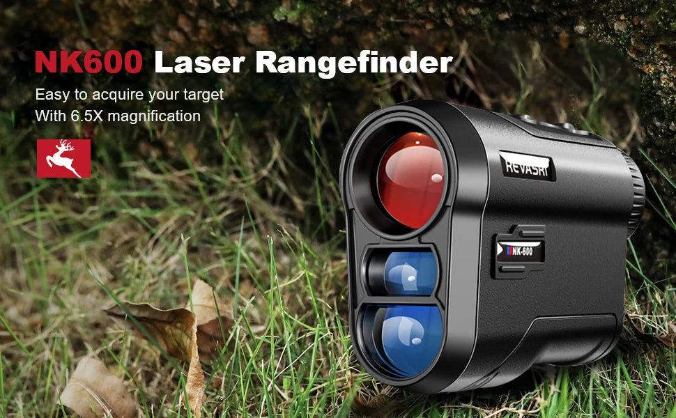 REVASRI Golf Laser Rangefinder Rechargeable 600M/1000M 6X Magnification Monoculars Telescop Range Finder for Outdoor Sports