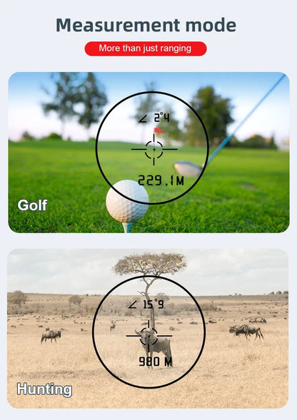 REVASRI Golf Laser Rangefinder Rechargeable 600M/1000M 6X Magnification Monoculars Telescop Range Finder for Outdoor Sports