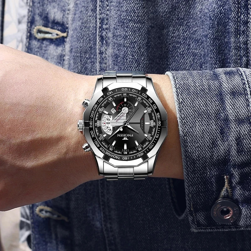 2024 Luxury Men's Watch  Quartz Sports Chronograph