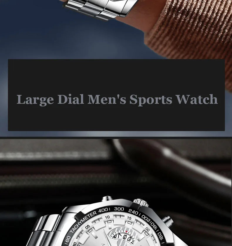 2024 Luxury Men's Watch  Quartz Sports Chronograph