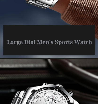 2024 Luxury Men's Watch  Quartz Sports Chronograph