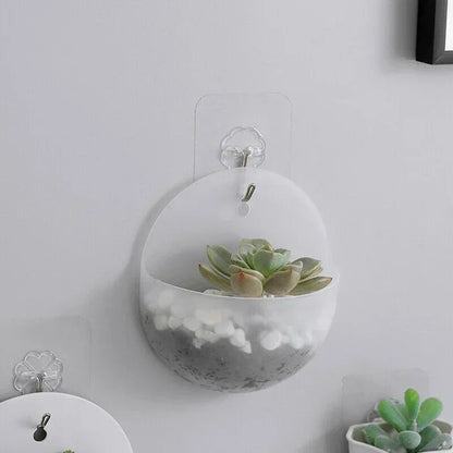 Flower Planting Garden Indoor Home Garden Wall Party Plant Decoration Wall Decor Plastic Hanging Flower Pot Wall Mounted