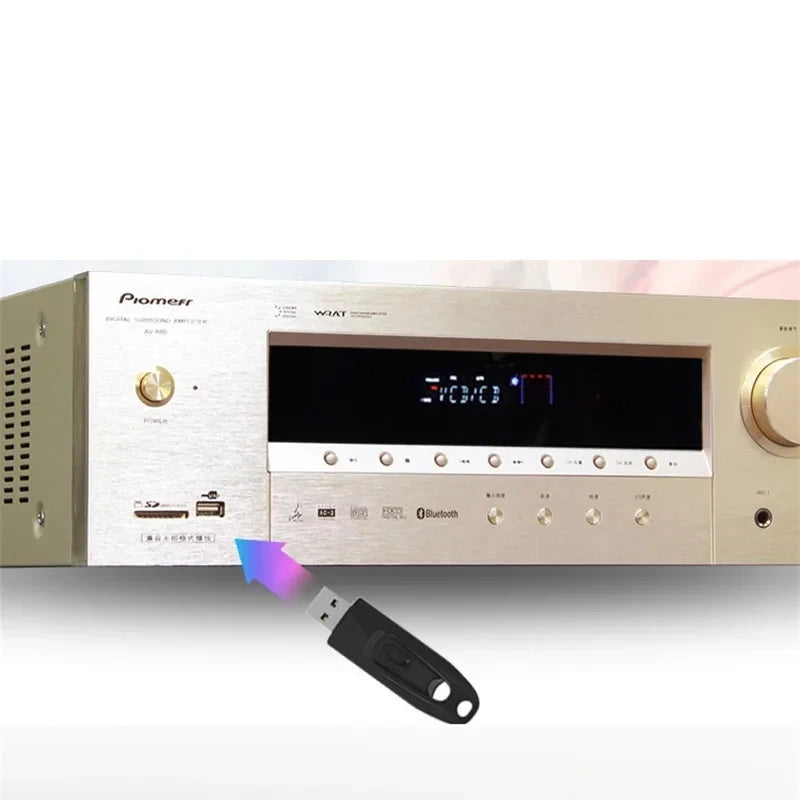 5.1 Channel Home Theater High Power Supports Fiber Coax TV Dual Microphone Bluetooth 5.0 HDMI 4K USB Karaoke Audio Amplifier