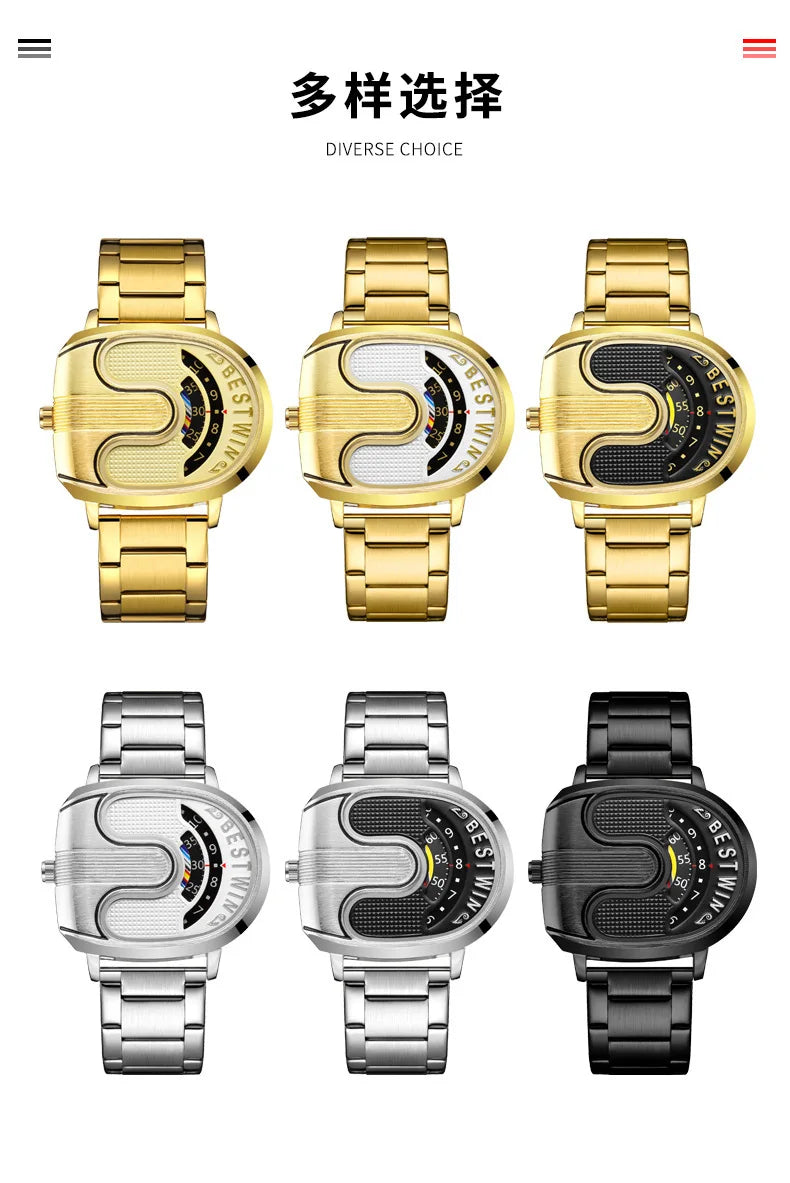 Men's Quartz Unique Design Watch