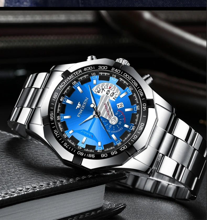 2024 Luxury Men's Watch  Quartz Sports Chronograph