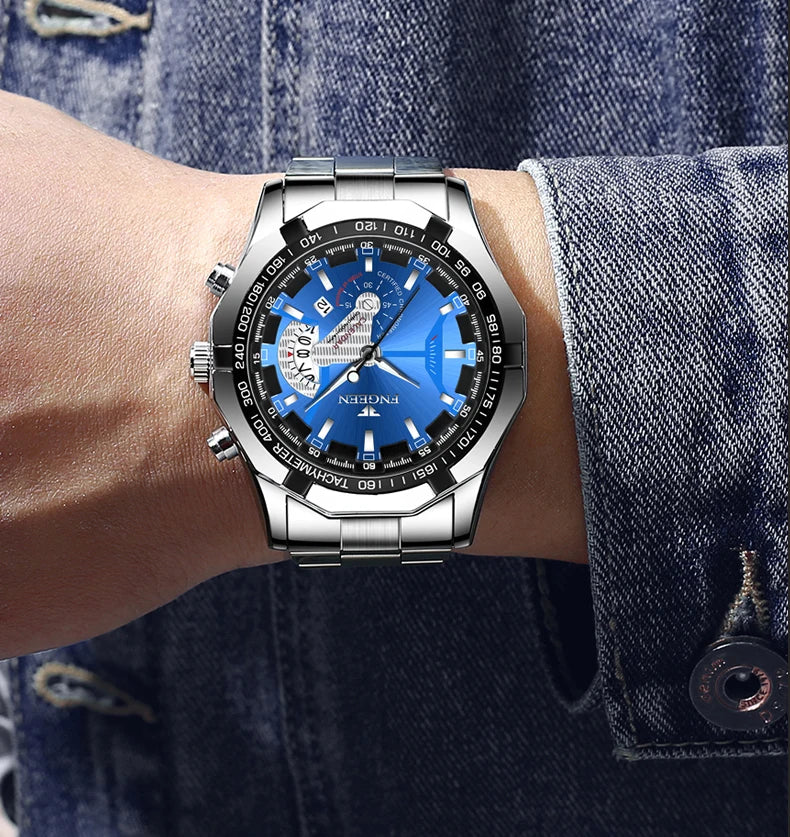2024 Luxury Men's Watch  Quartz Sports Chronograph