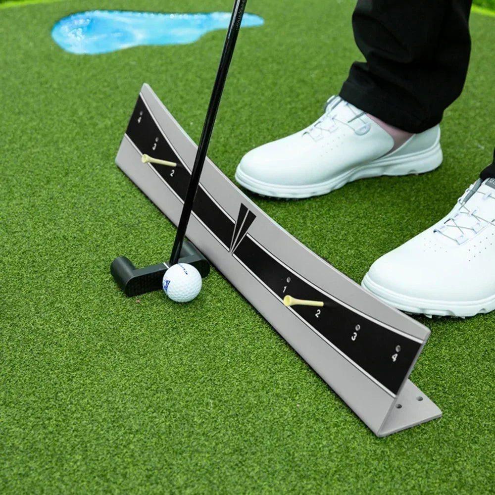 Golf Putting Track Rail Golf Training Aids Putting Practice Indoor/Outdoor Golf Putting Training Aid Golfer Arc