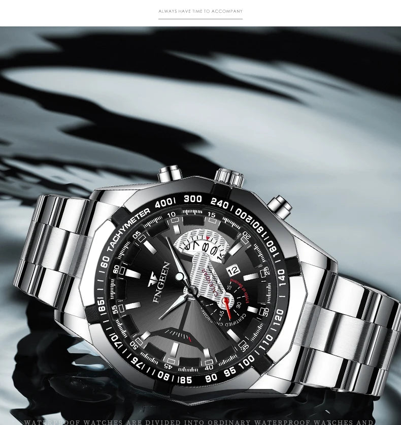 2024 Luxury Men's Watch  Quartz Sports Chronograph