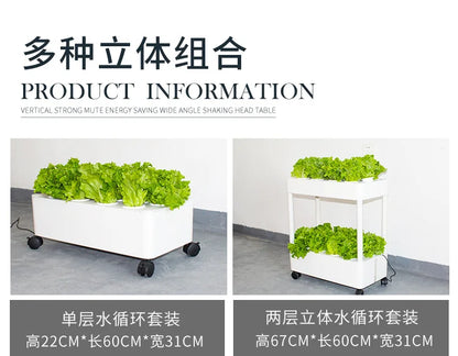 Greenhouse Soilless Hydroponic System Equipment Indoor Vegetable Flower Pot Vegetable Planting Balcony Modular Vertical Garden