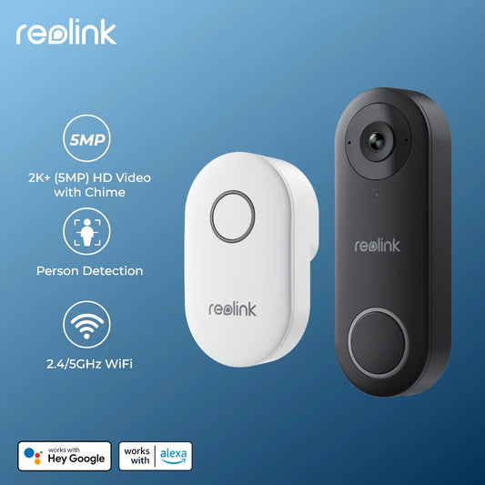 Reolink 2K+ WiFi Video Doorbell Smart  - supports Alexa