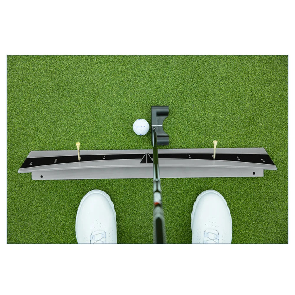 Golf Putting Track Rail Golf Training Aids Putting Practice Indoor/Outdoor Golf Putting Training Aid Golfer Arc