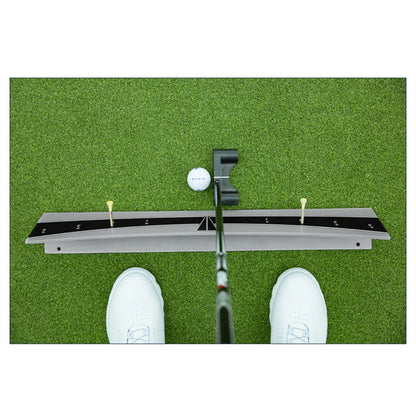 Golf Putting Track Rail Golf Training Aids Putting Practice Indoor/Outdoor Golf Putting Training Aid Golfer Arc