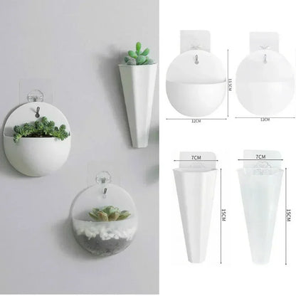 Flower Planting Garden Indoor Home Garden Wall Party Plant Decoration Wall Decor Plastic Hanging Flower Pot Wall Mounted